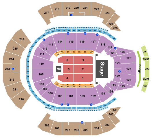 Chase Center Chayanne Seating Chart